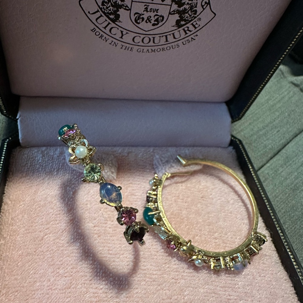 Vintage Juicy Couture hoop earrings - Picture 2 of 2